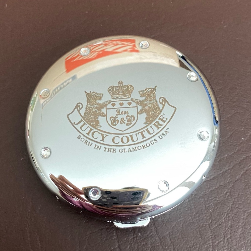 Juicy Couture Rhinestone Compact Pocket Mirror